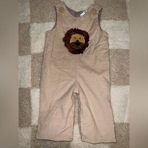 Zuccini Tan Lion Embroidered Bodysuit
